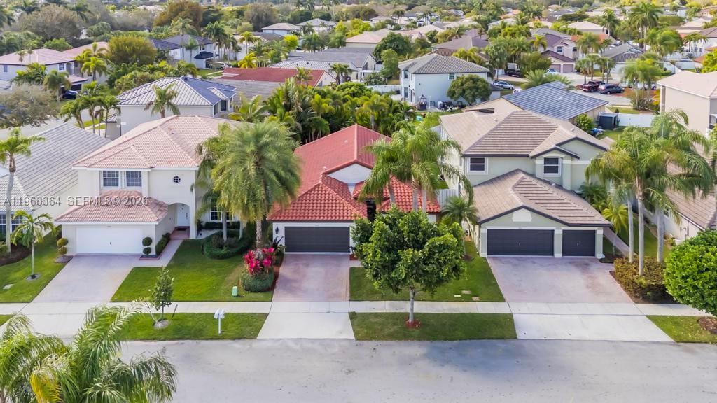 2972 Southwest 174th Avenue Miramar, FL 33029 - Photo 42 of 55 an aerial view of house with yard