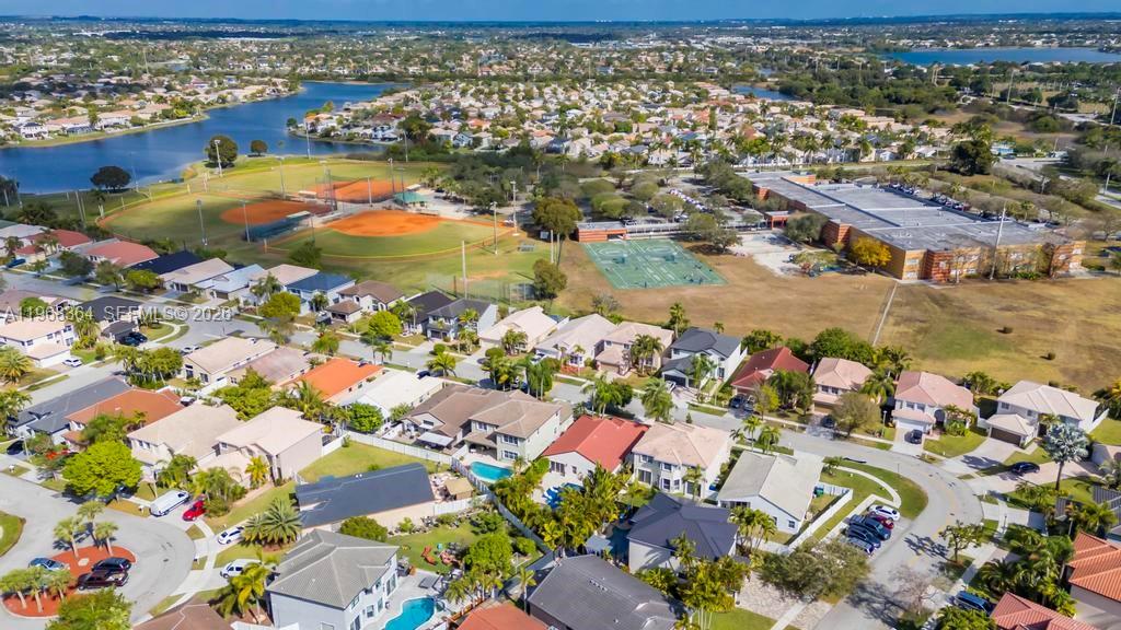 2972 Southwest 174th Avenue Miramar, FL 33029 - Photo 47 of 55 an aerial view of residential houses with outdoor space