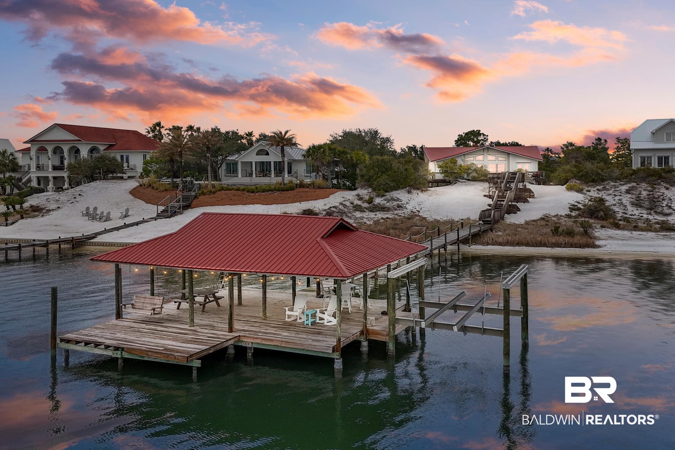 30388 River Road Orange Beach, AL 36561 - Photo 2 of 72 View of dock featuring a water view and boat lift