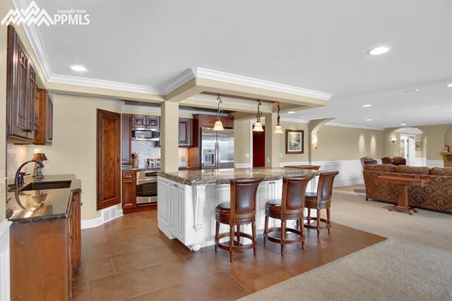 1 Plainview Road Colorado Springs, CO 80906 - Photo 22 of 23 Full kitchen in lower level servicing family room, game area and two bedrooms with baths