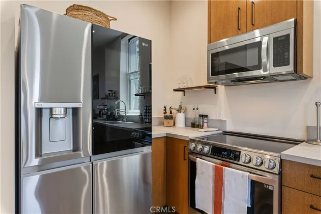 a view of a balcony and city view