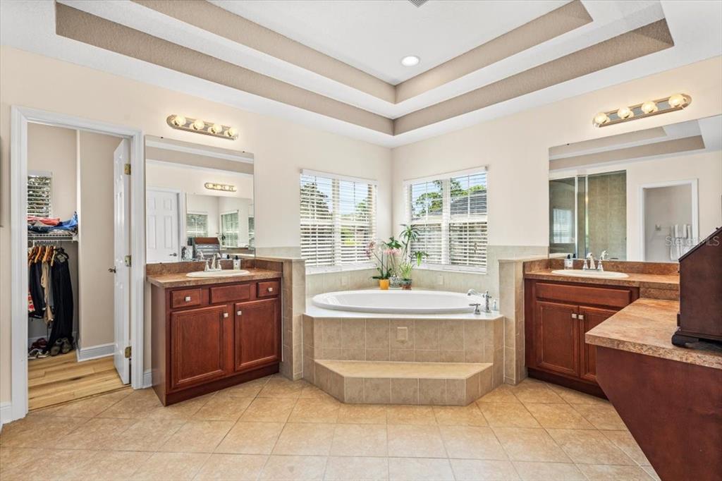 5120 Tari Stream Way Brandon, FL 33511 - Photo 21 of 35 a spacious bathroom with a tub sink and mirror