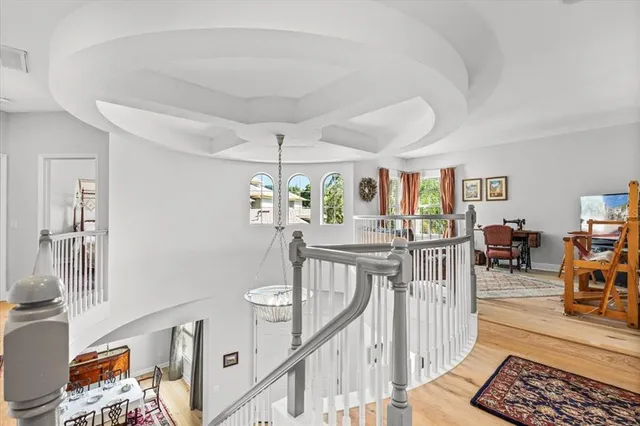 a view of a livingroom and dining room