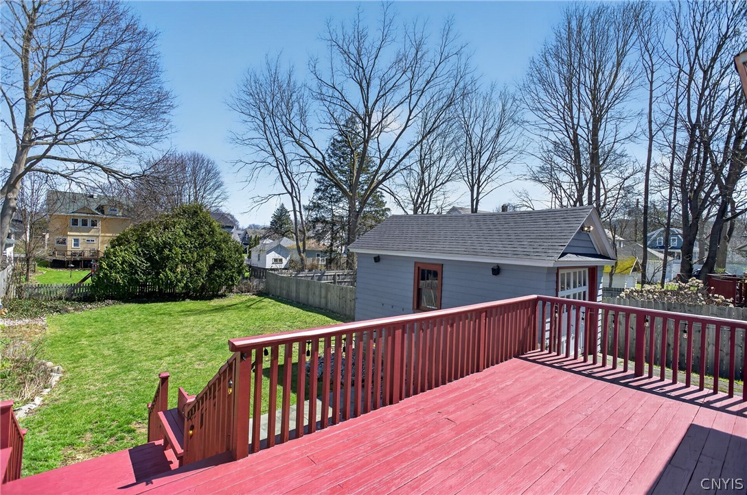 411 Robineau Road Syracuse, NY 13207 - Photo 43 of 50 Expansive deck for grilling, BBQ, outdoor eating a