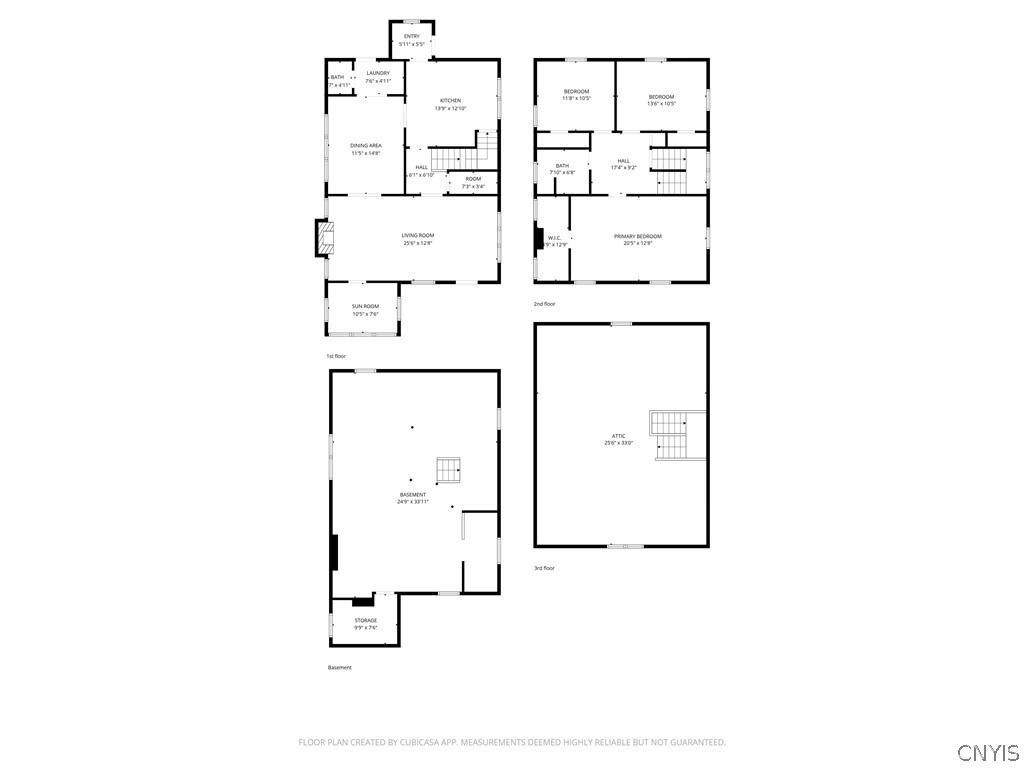 411 Robineau Road Syracuse, NY 13207 - Photo 50 of 50 Full house layout with dimensions.