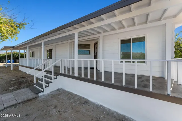 front view of a house with a porch