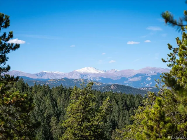 a view of city and mountain