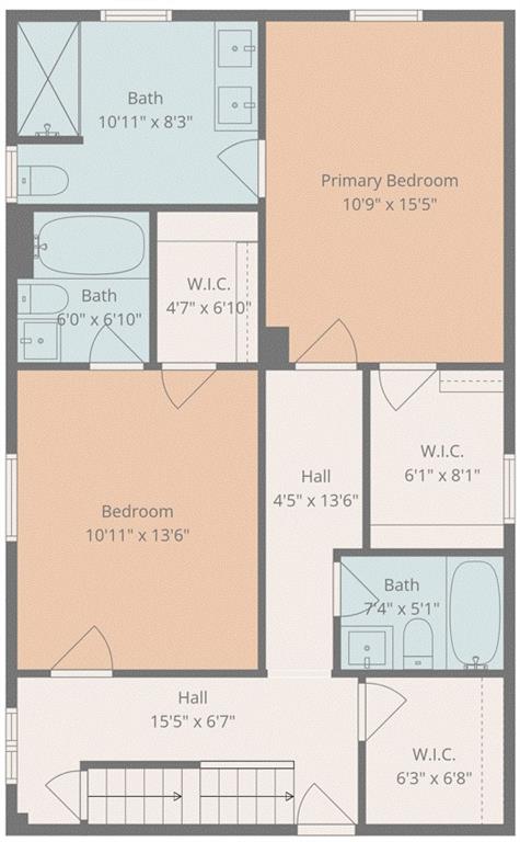 512 Pine Street Ambridge, PA 15003 - Photo 25 of 27 2nd Fl Floor Plan
