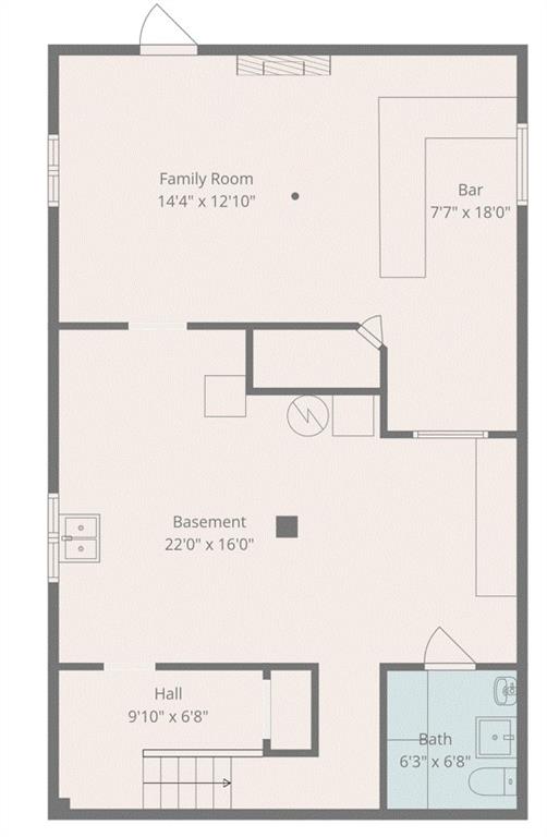 512 Pine Street Ambridge, PA 15003 - Photo 27 of 27 Basement Floor Plan