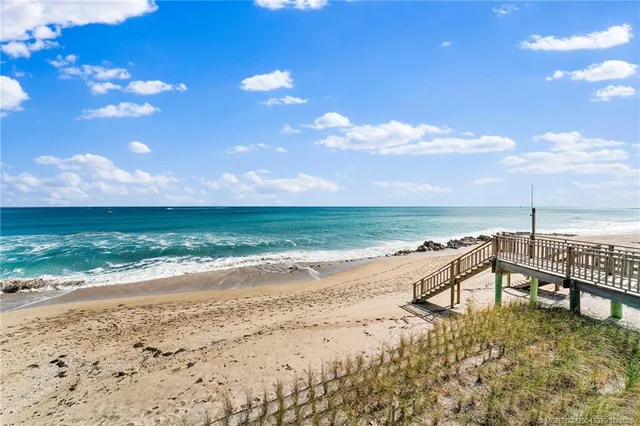a view of an ocean beach