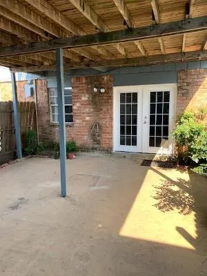 a view of a house with a porch