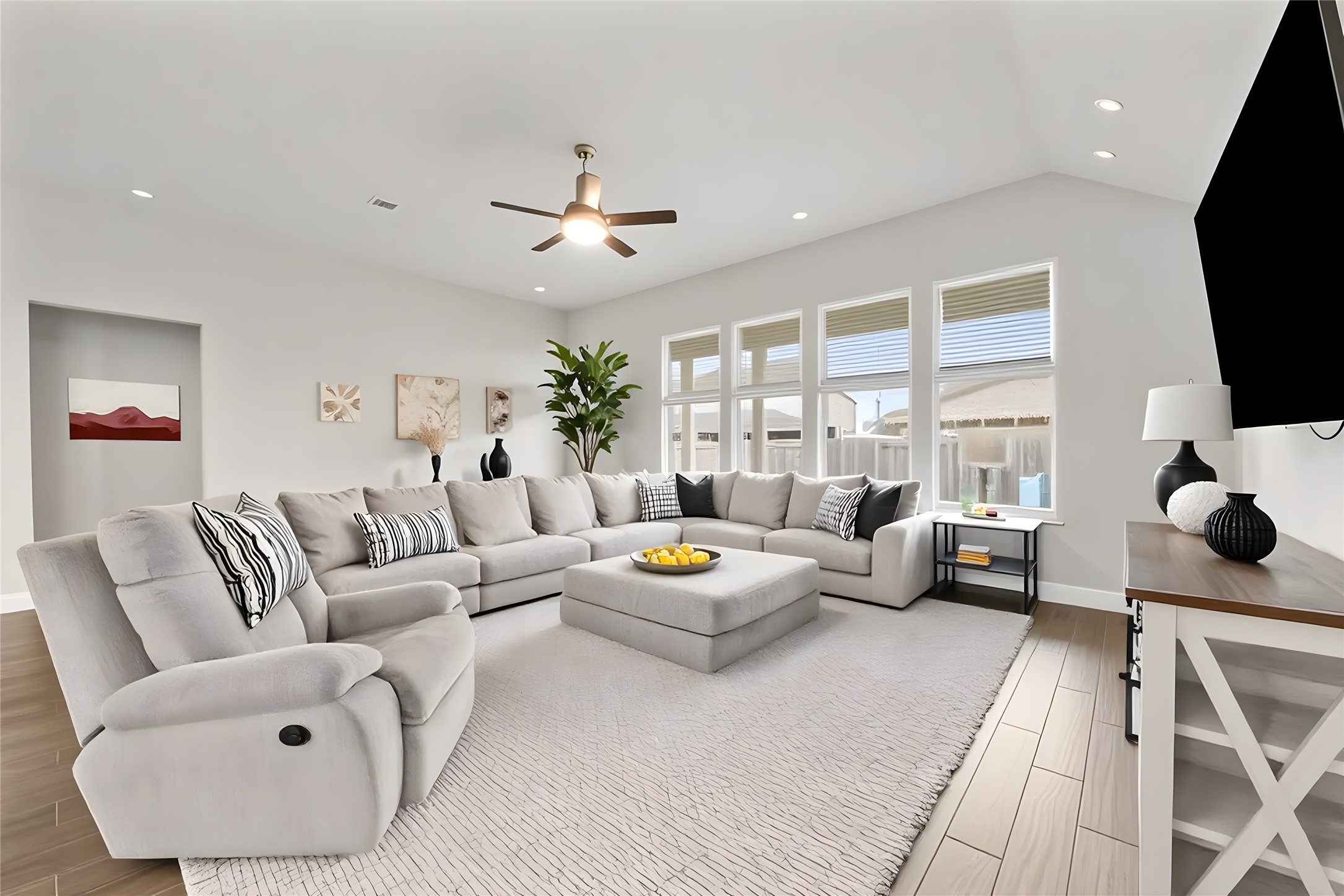 2004 Sadtler Ridge Circle La Porte, TX 77571 - Photo 11 of 23 a living room with furniture and a flat screen tv