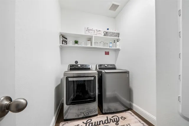 a house view with a garden space