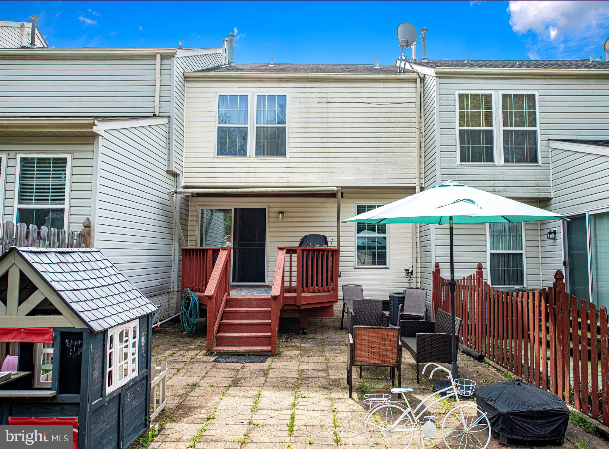518 MacIntosh Circle Joppa, MD 21085 - Photo 26 of 29 a view of a patio with a table and chairs under an umbrella