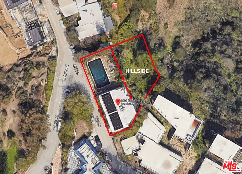 1830 Bel Air Road Los Angeles, CA 90077 - Photo 2 of 12 an aerial view of a house with outdoor space