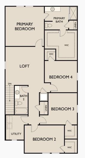 14505 Bonellis Pass Elgin, TX 78621 - Photo 12 of 12 2nd Floorplan -Photo is a Rendering. Please contact On-Site for any questions or information.