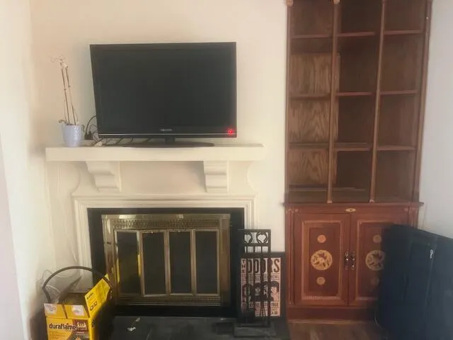 a view of a room and a porch