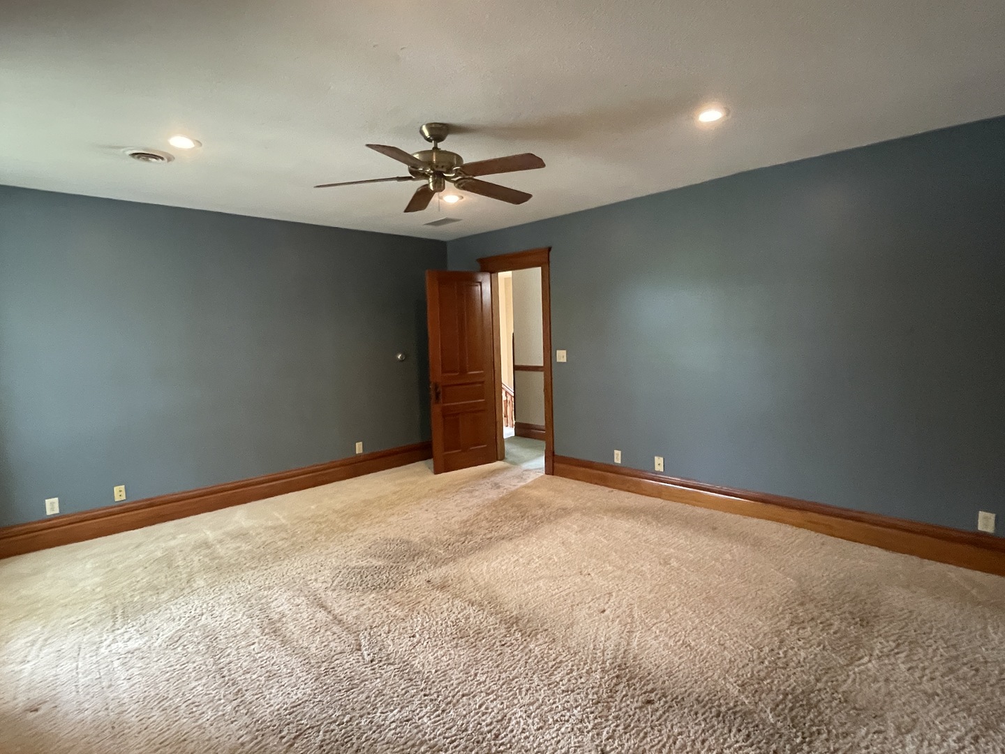 322 Crawford Avenue Dixon, IL 61021 - Photo 27 of 44 a view of an empty room with window and chandelier fan