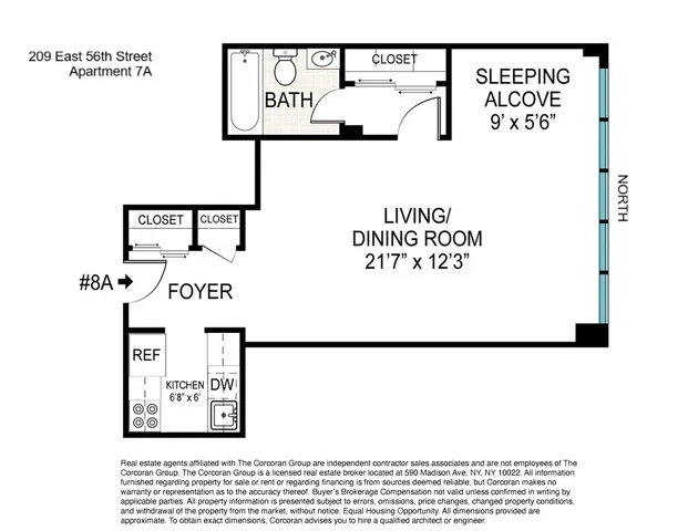 $435,000 | 209 East 56th Street, Unit 7A | Midtown East