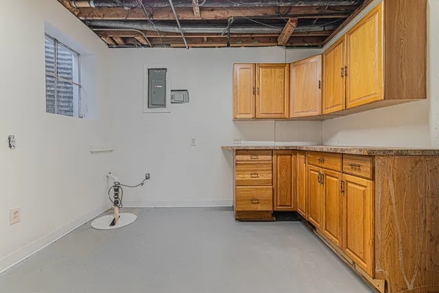 a view of a storage & utility room with stuff