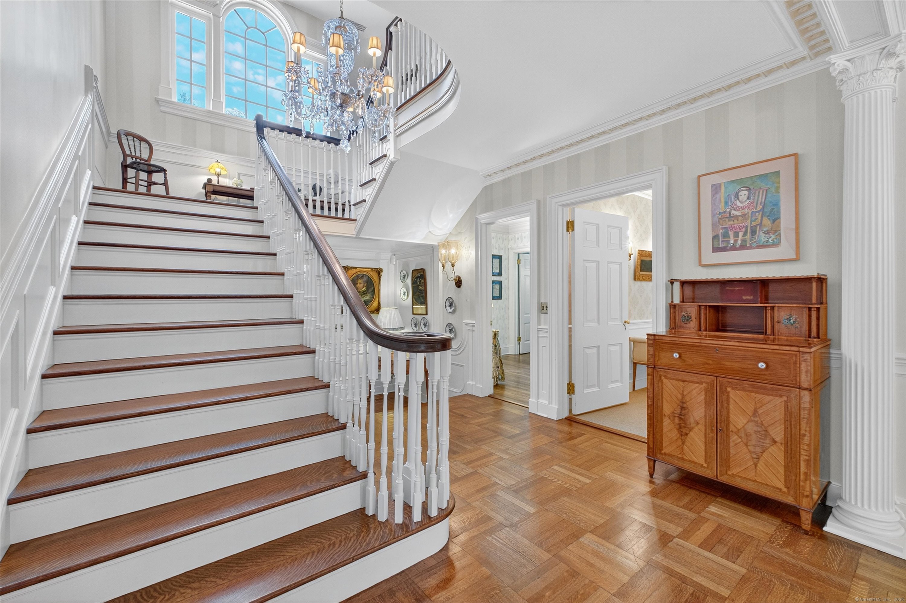 88 Main Street Ridgefield, CT 06877 - Photo 7 of 39 a view of entryway and hall with wooden floor