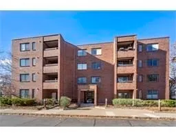 a front view of a building