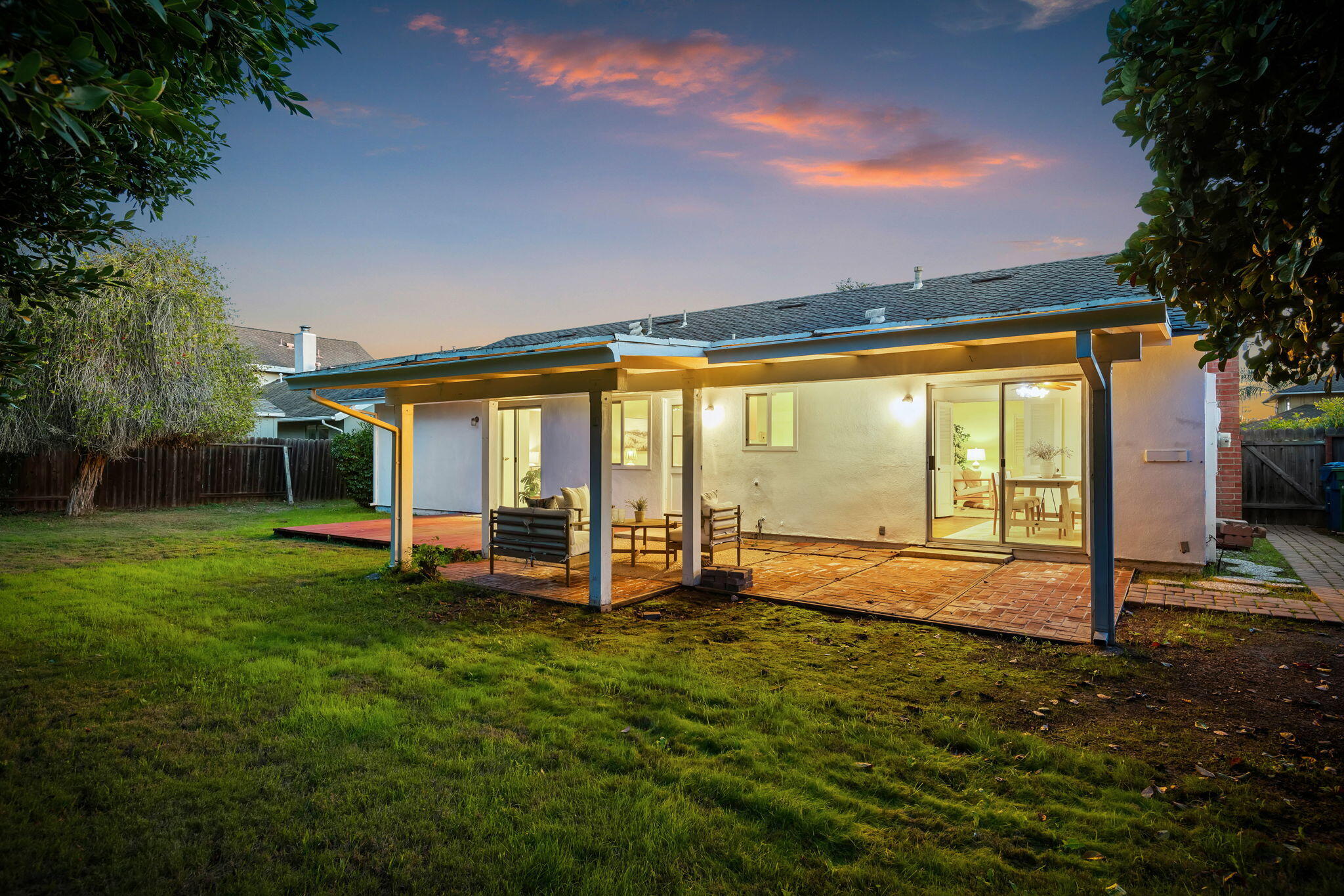5984 Berkeley Road Goleta, CA 93117 - Photo 3 of 19 a view of a house with a backyard porch and sitting area