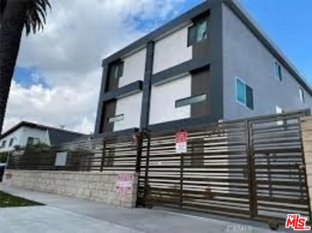 a front view of a building