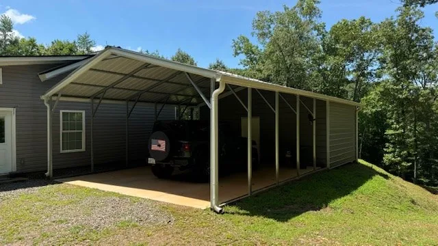 a view of a small house