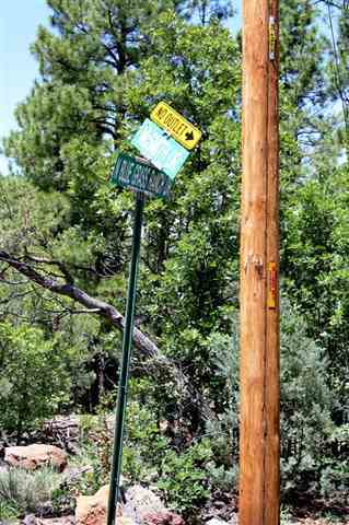 24 T9n R22e Lakeside, AZ 85929 - Photo 5 of 5 a view of a yard with plants and wooden fence