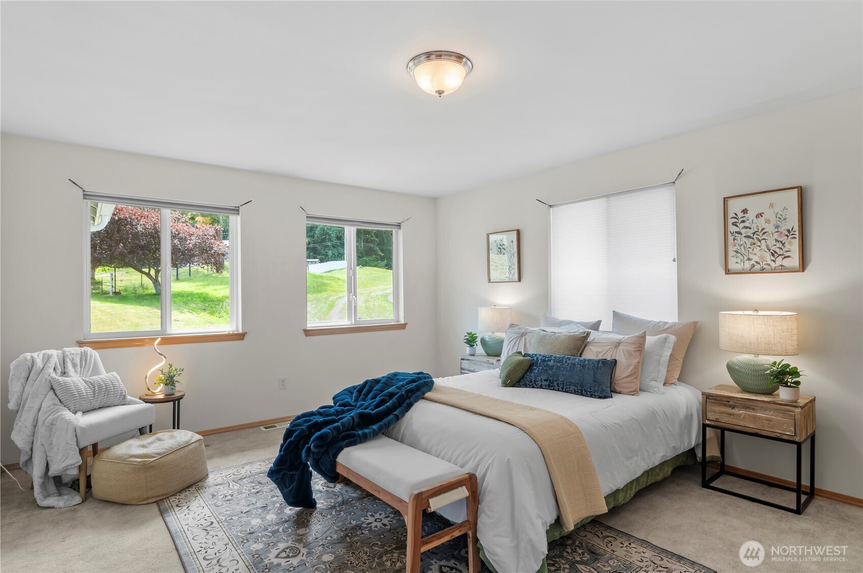 18927 Fales Road Snohomish, WA 98296 - Photo 7 of 18 a bedroom with a bed and a couch