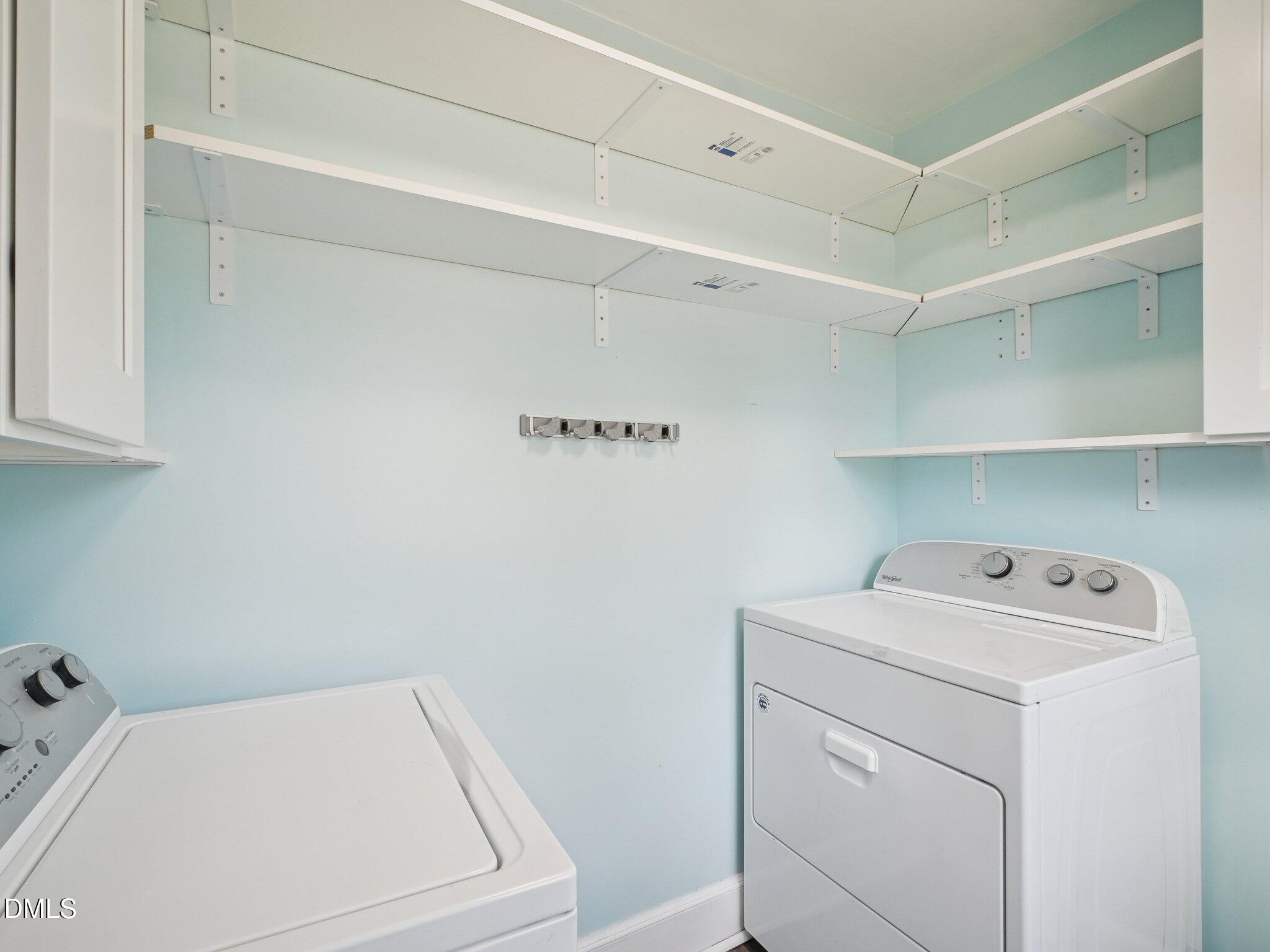 5474 Deans Road Battleboro, NC 27809 - Photo 13 of 32 a utility room with dryer and washer