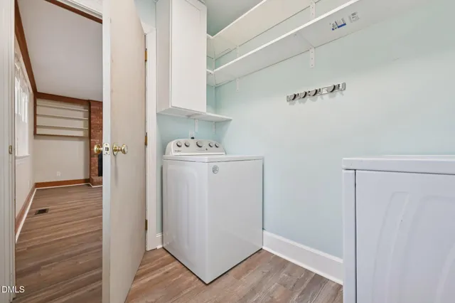 a room with storage and utility