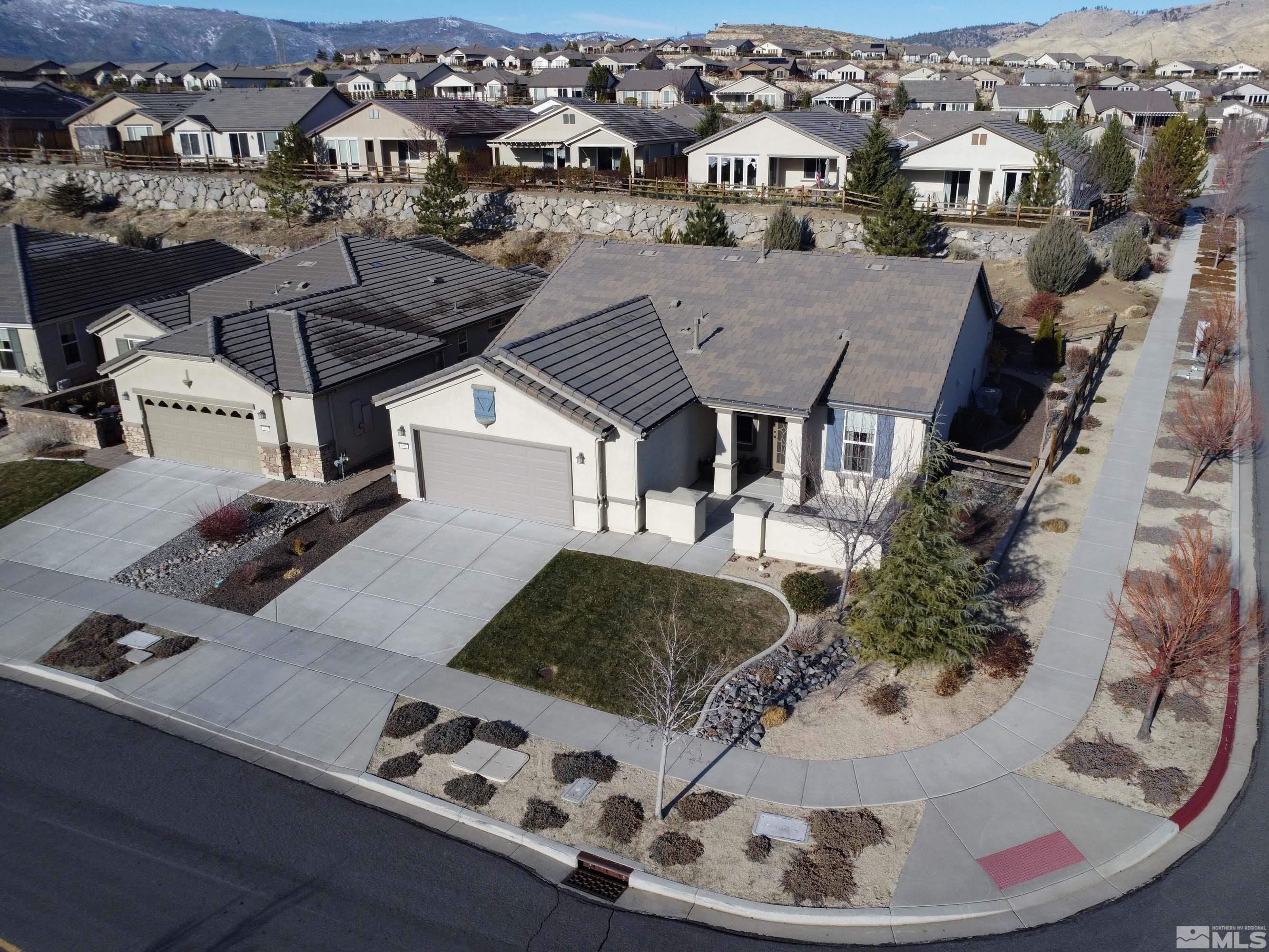 895 Larrimore Trail Reno, NV 89523 - Photo 35 of 39 an aerial view of a house with a swimming pool