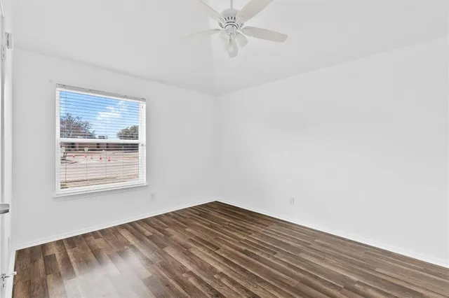 wooden floor in a room