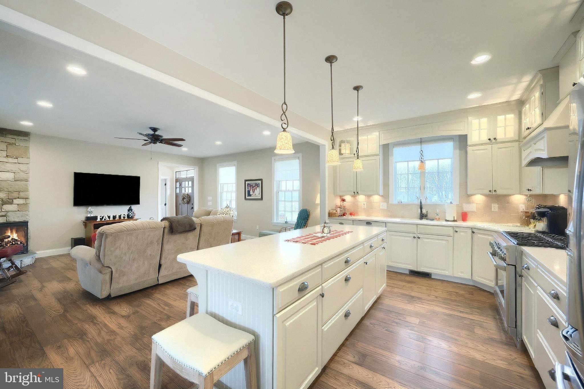 108 Pickett Road Dover, PA 17315 - Photo 47 of 64 a large white kitchen with a large window