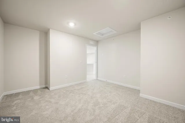 a view of an empty room