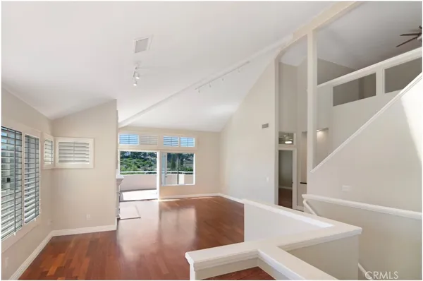 a view of livingroom with furniture and wooden floor