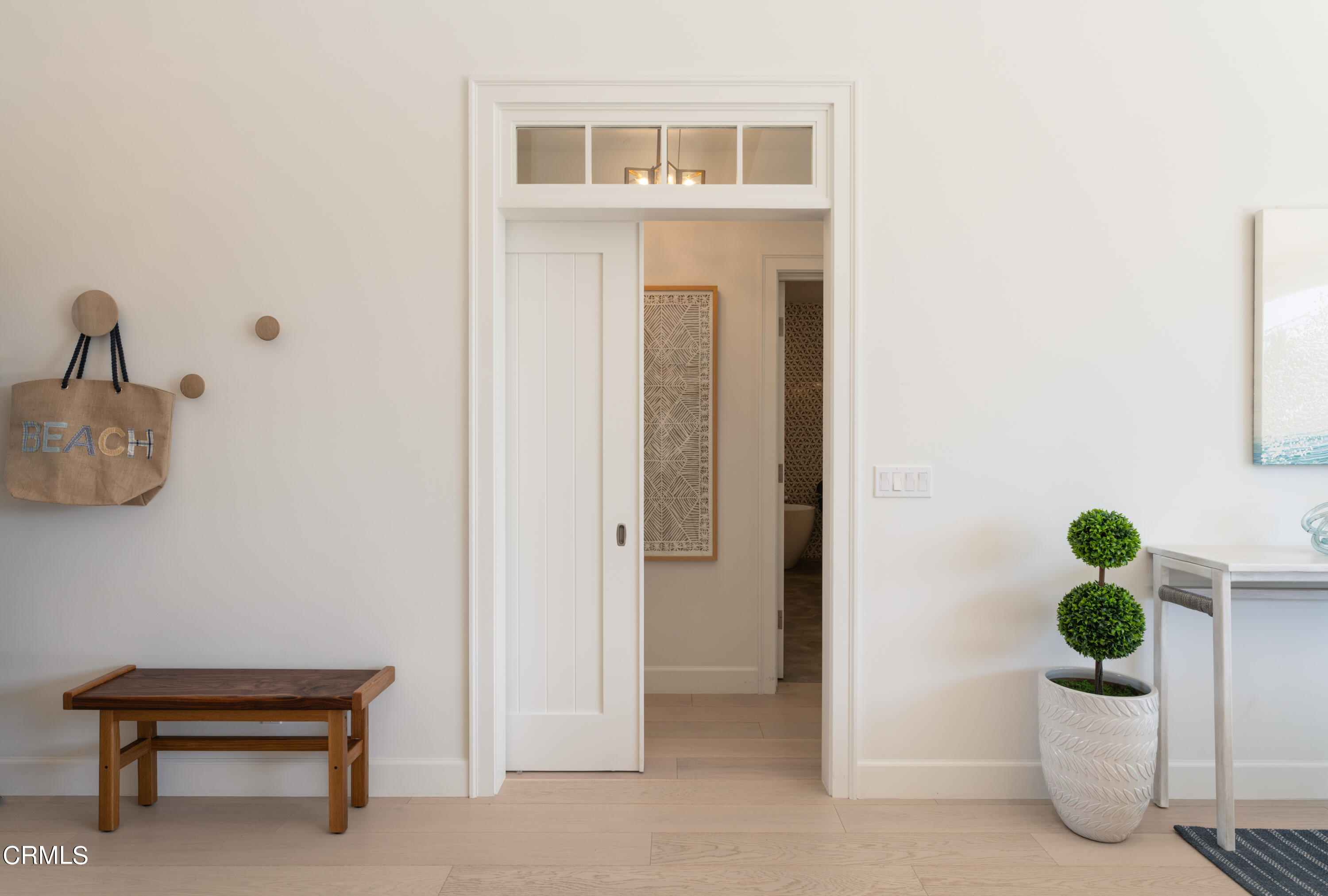 330 Salida Del Sol Santa Barbara, CA 93109 - Photo 19 of 39 a view of an entryway with wooden floor