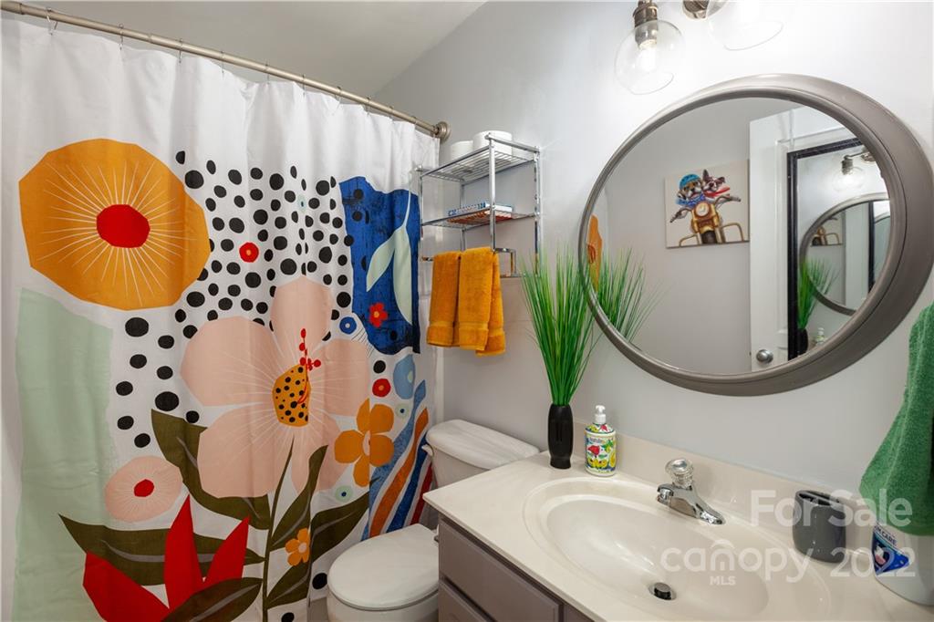 206 Dawn Mist Lane, Unit 28 Fort Mill, SC 29708 - Photo 25 of 39 a bathroom with a sink mirror and painting on the wall