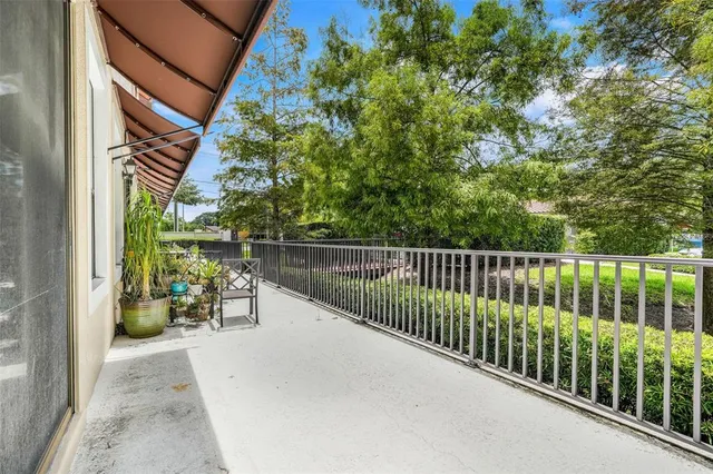 a view of stairs and a patio