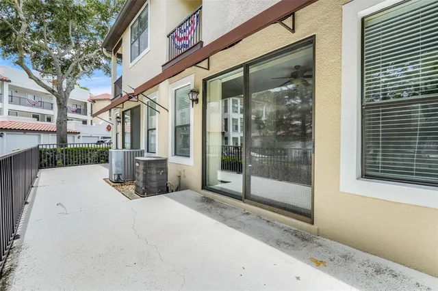 a view of a building with a outdoor space