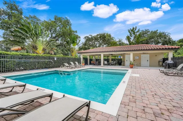 a view of a house with pool
