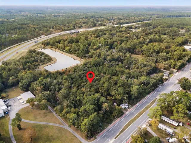 view of a lake with a mountain in the background