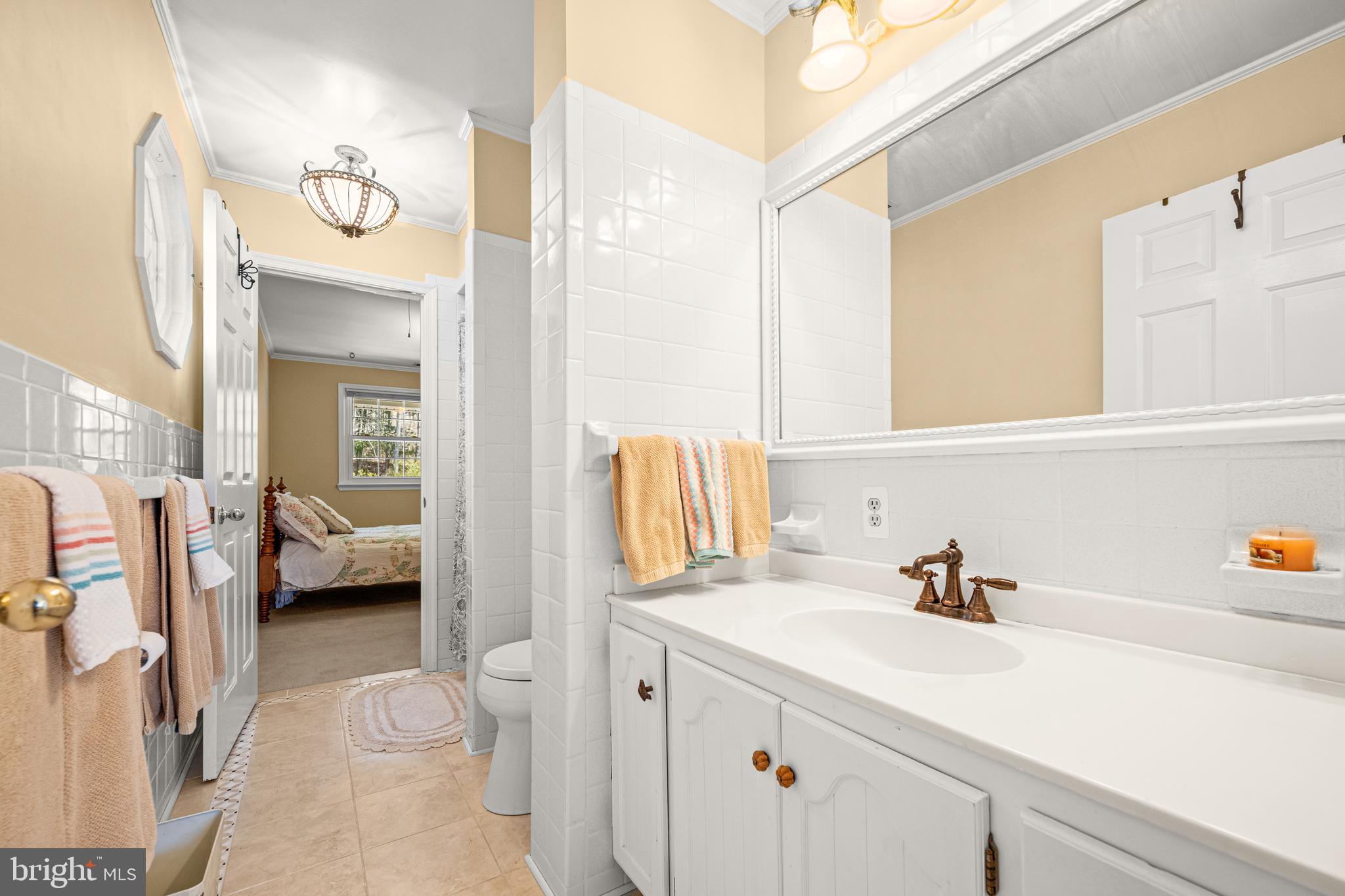 7491 Mink Hollow Road Highland, MD 20777 - Photo 42 of 67 a en suite bathroom with a sink a toilet and a mirror