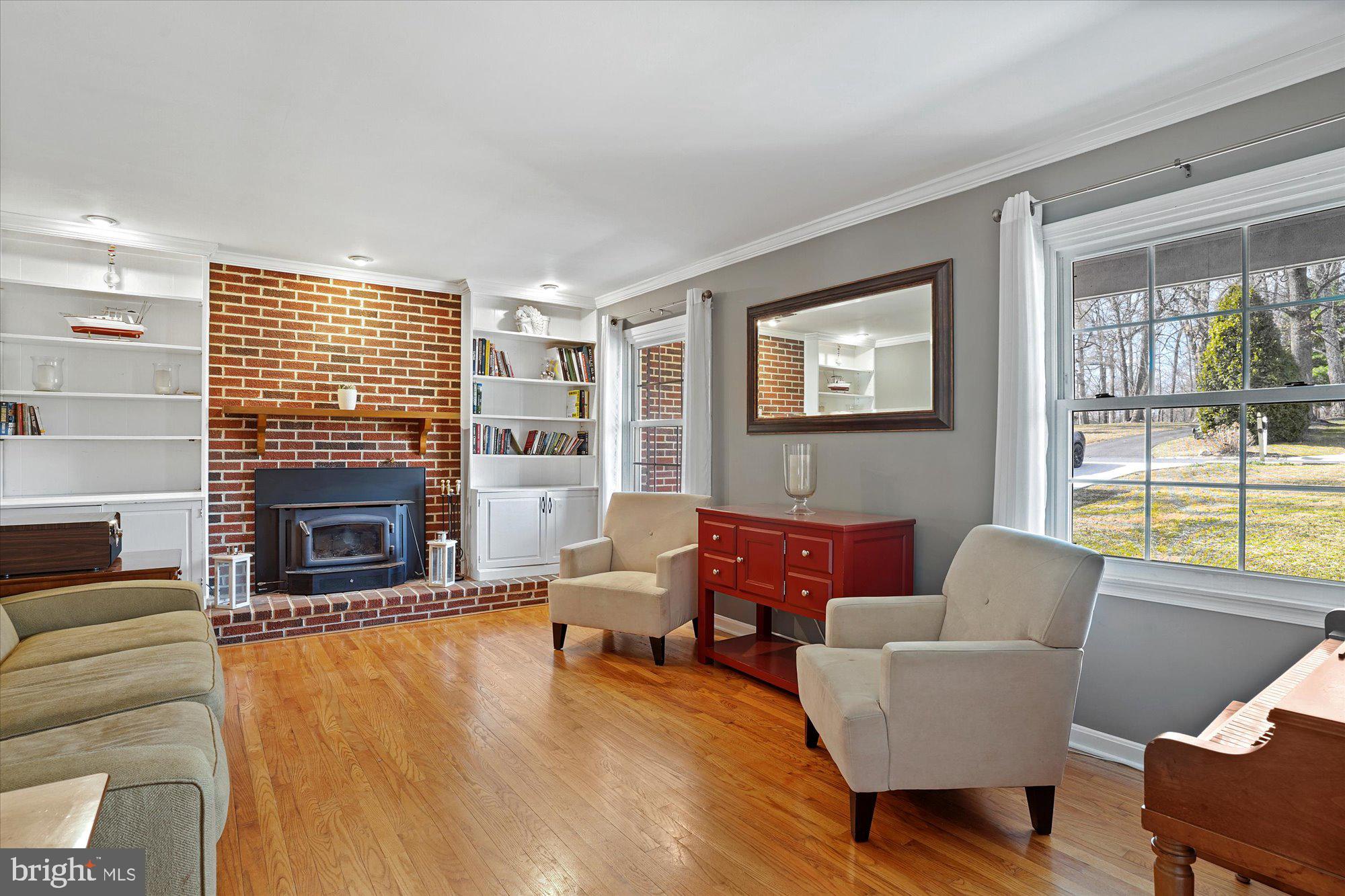 2501 Rochelle Drive Fallston, MD 21047 - Photo 6 of 22 Cozy living room with wood stove