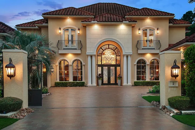 a front view of a house