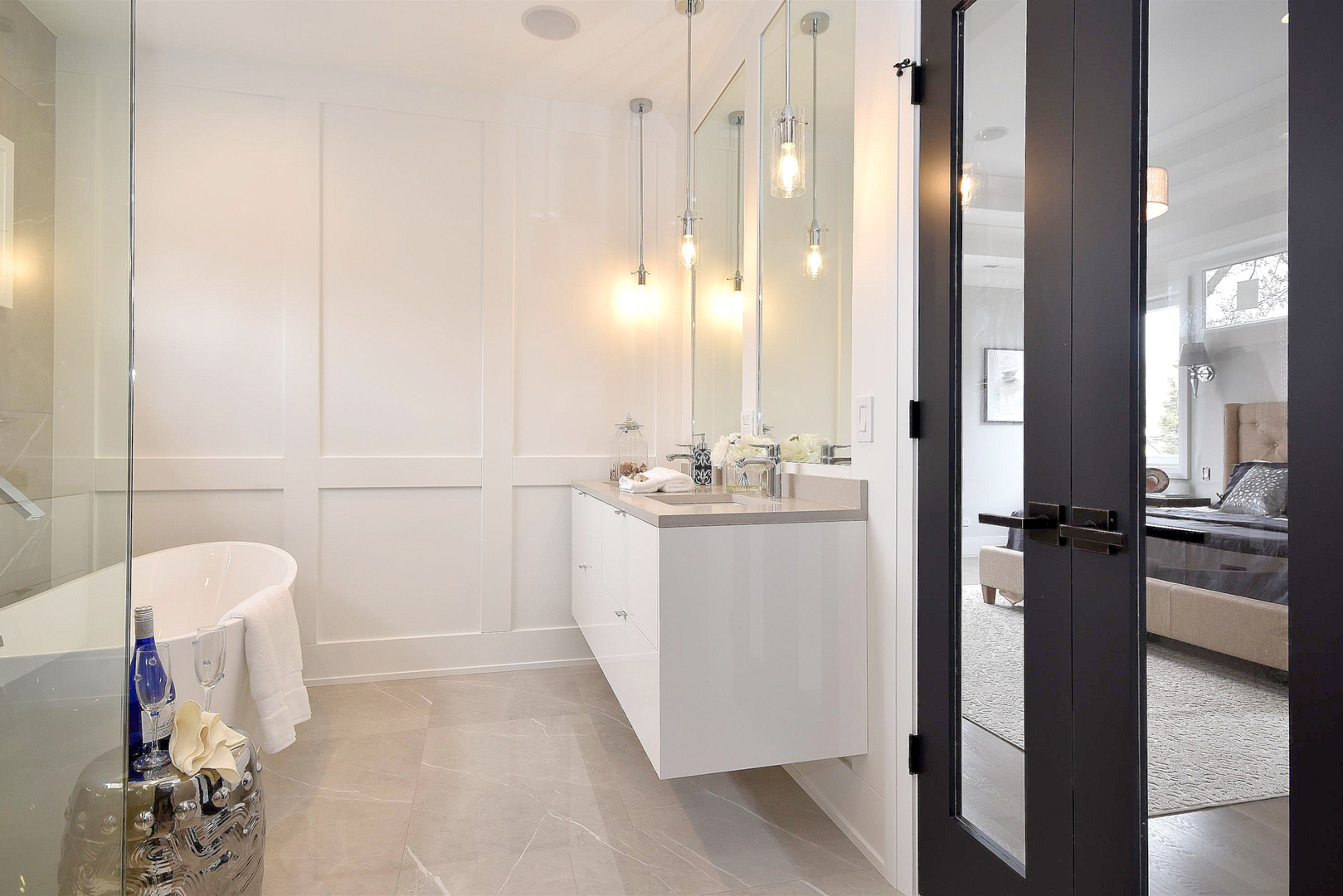 3723 North Oakley Avenue Chicago, IL 60618 - Photo 15 of 36 a bathroom with a sink a toilet and shower