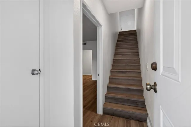 a view of an entryway with staircase