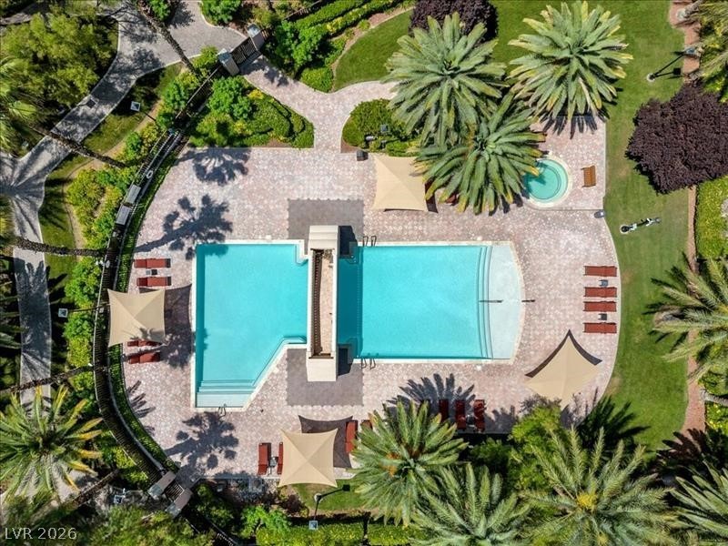 2050 West Warm Springs Road, Unit 4323 Henderson, NV 89014 - Photo 33 of 48 Aerial view of a pool